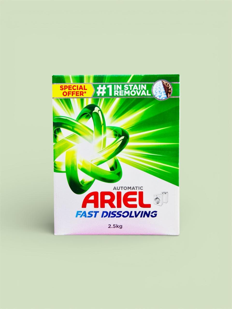 Ariel Fast Dissolving Laundry Detergent Powder (green)